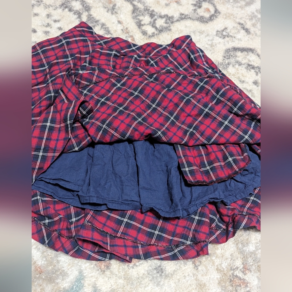 Hearts and Found full red plaid skirt - Picture 5 of 5